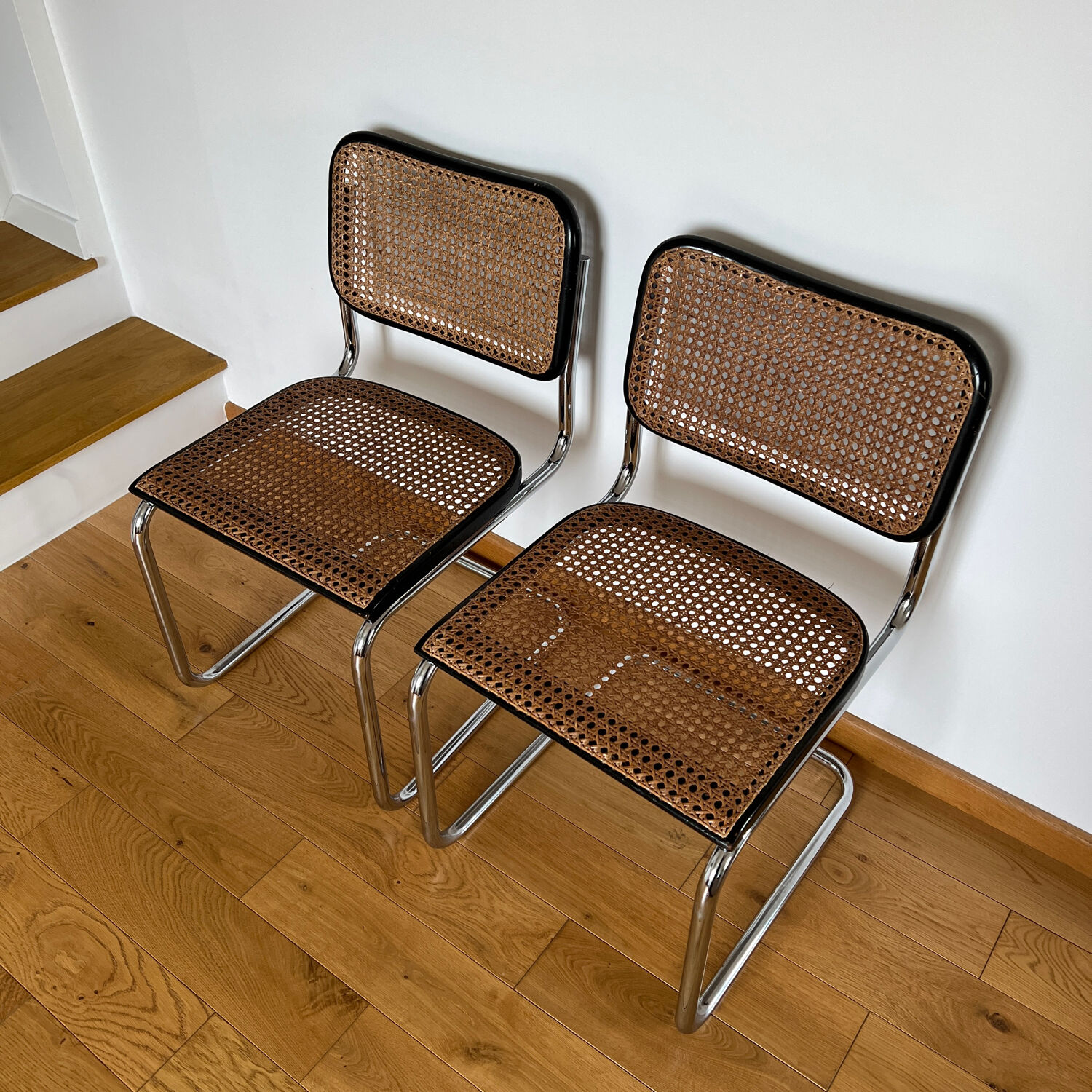 Pair Cesca B32 edition Gavina Marcel Breuer