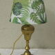 Table lamp base brass brass, ancient, shade plant