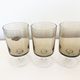 Lot of 10 1970 Luminarc black smoky glass walking glasses