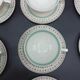 Tea set stars and mint green in semi-porcelain