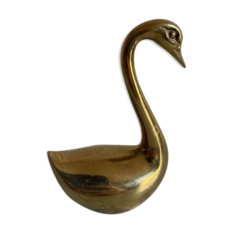 Petite figurine cygne laiton