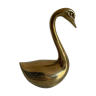 Small brass swan figurine