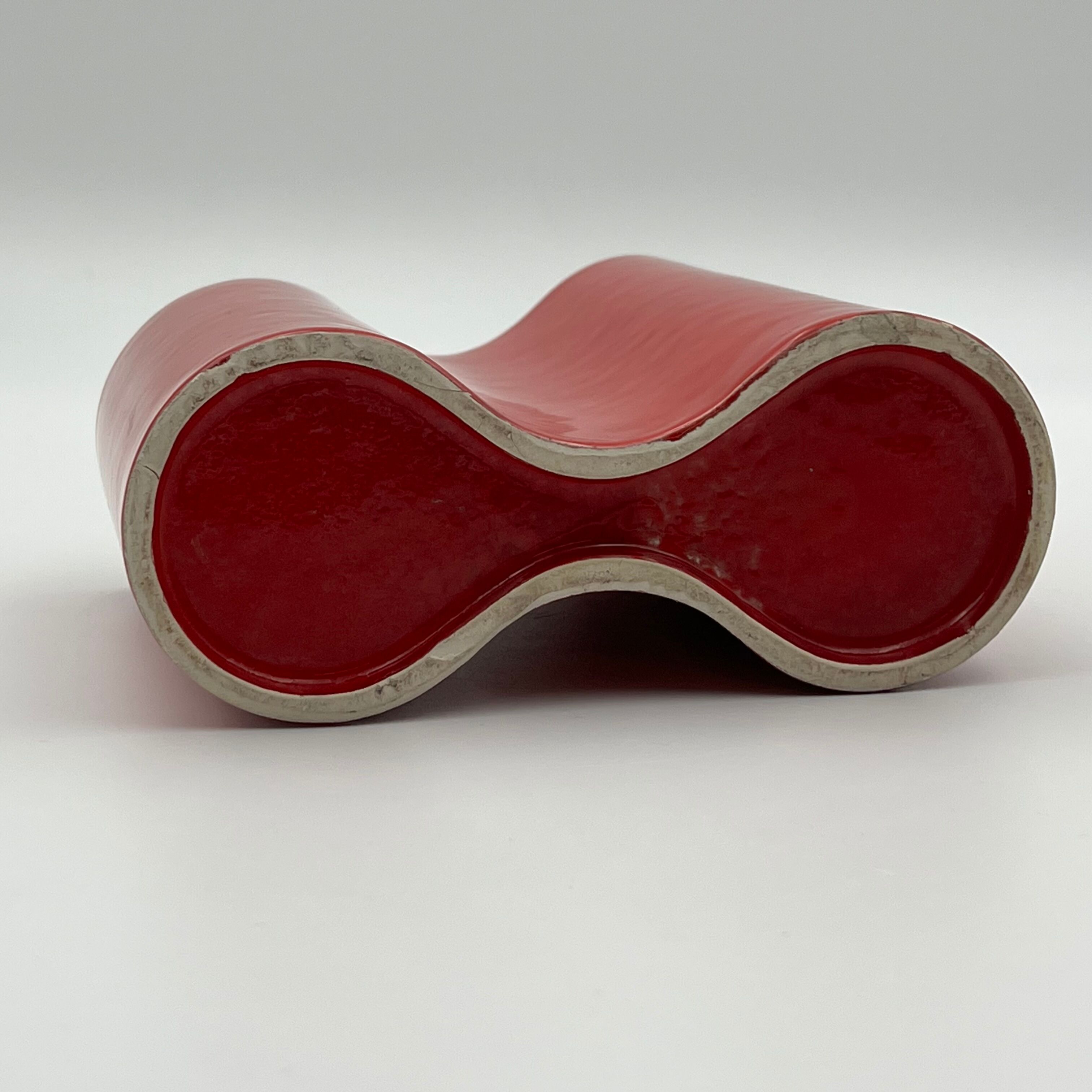 Vintage ceramic vase Gabbianelli style - mid century vase - 70s design