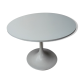 Table ronde pied tulipe vintage
