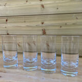 Set of 4 crystal tumbler glasses, Moser