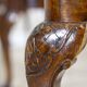 Vintage English Walnut Chairs, 1920s, Set of 3