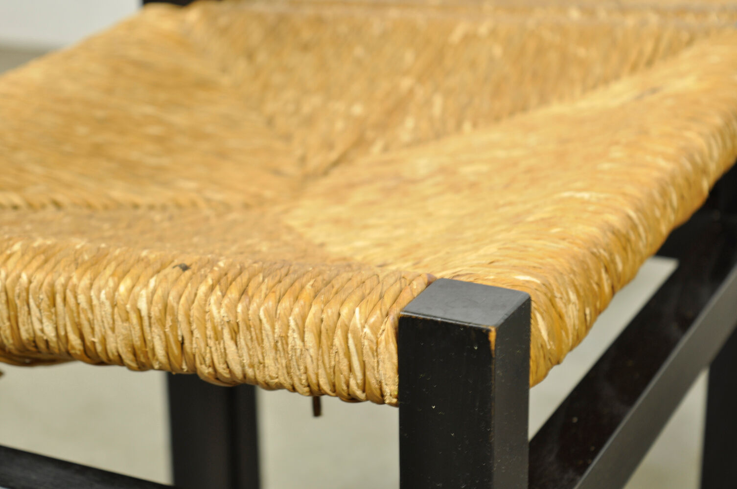 Set of 6 dining chairs with wicker seats by Martin Visser and produced by ‘t Spectrum, 1970s