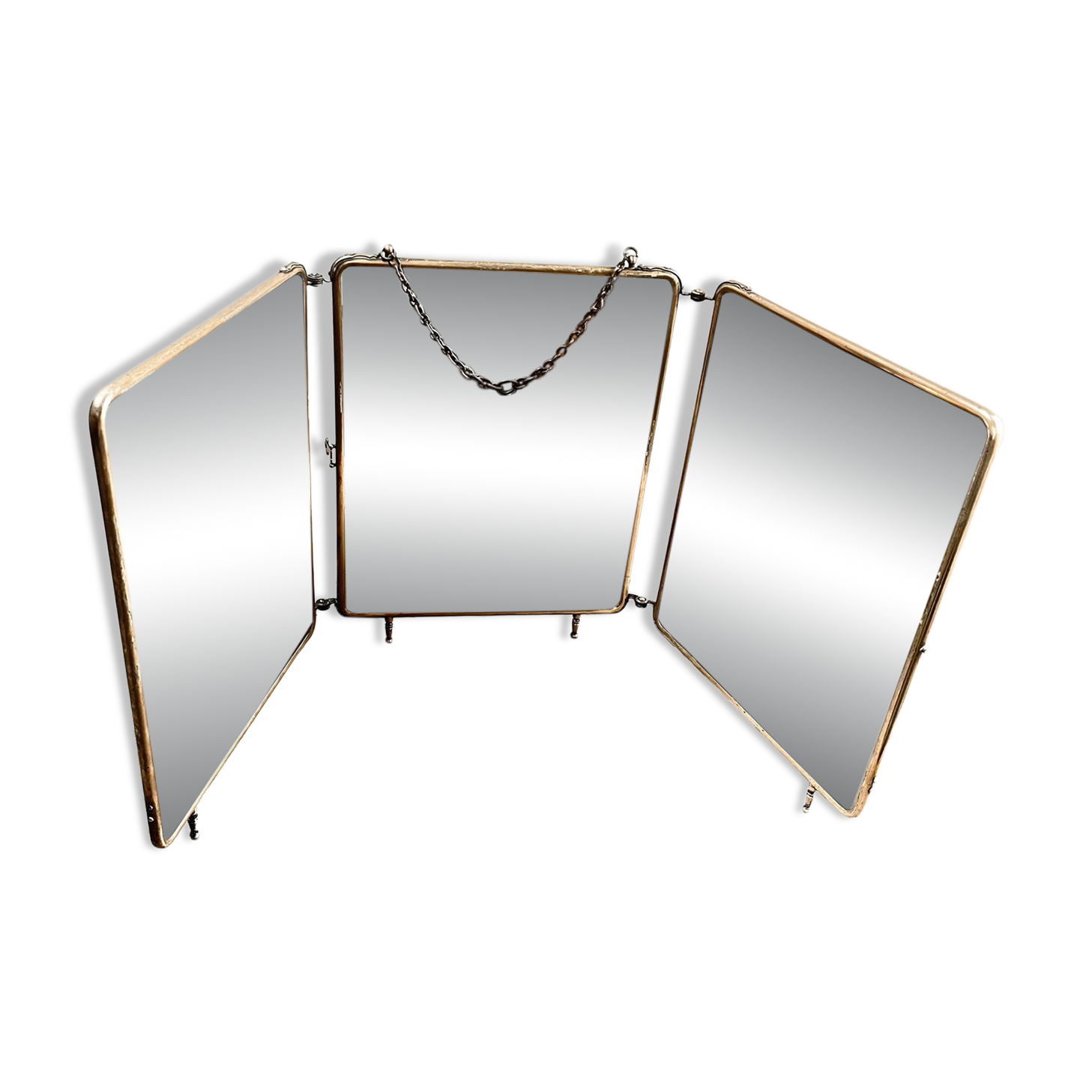 Very large triptych mirror from the early 20th century.