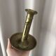Vintage Adjustable Brass Chamber Candlestick