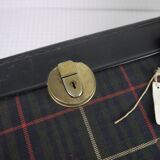 Green scottish fabric case with key