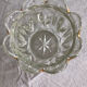Vintage cut glass ball vase