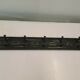 School coat rack with black patinated labels