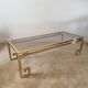 Table basse en laiton
