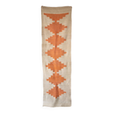 Tapis long argentin 100% pure laine abricot