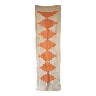 Long Argentinian rug 100% pure apricot wool