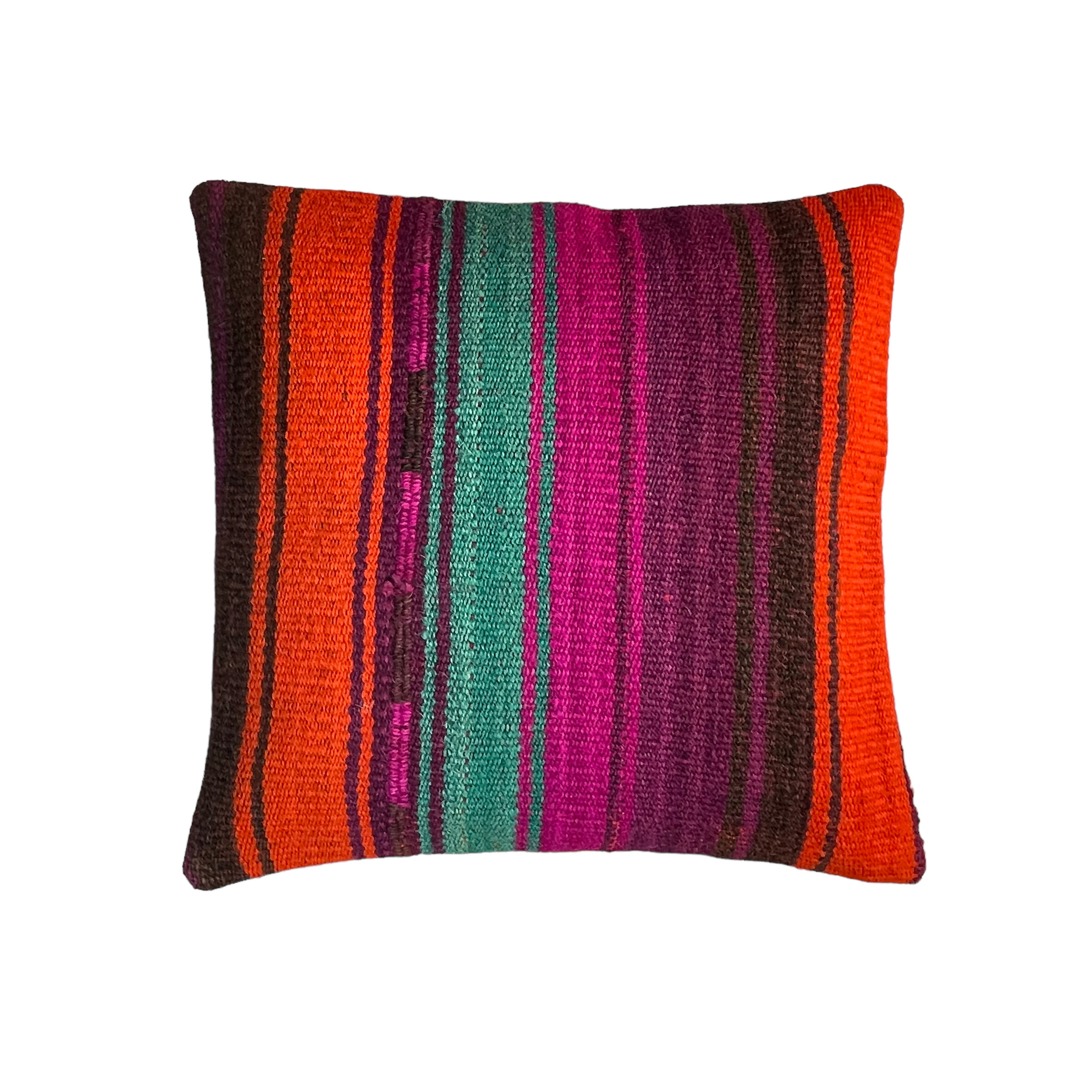 Vintage turkish kilim cushion cover 40 x 40 cm