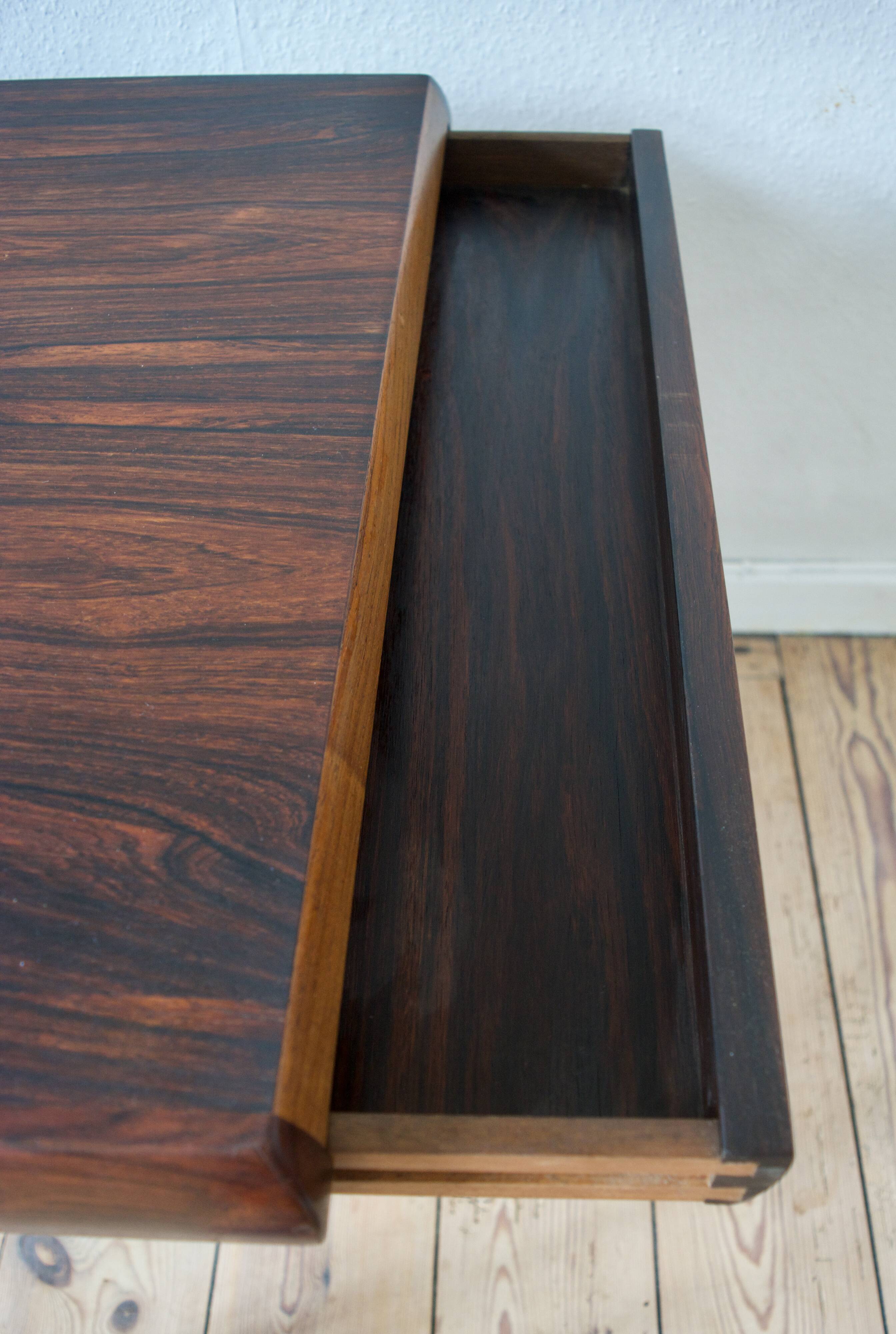 Vintage Brazilian Rosewood Coffee Table by Johannes Andersen for CFC Silkeborg
