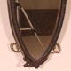 mirror made from a leather horse harness