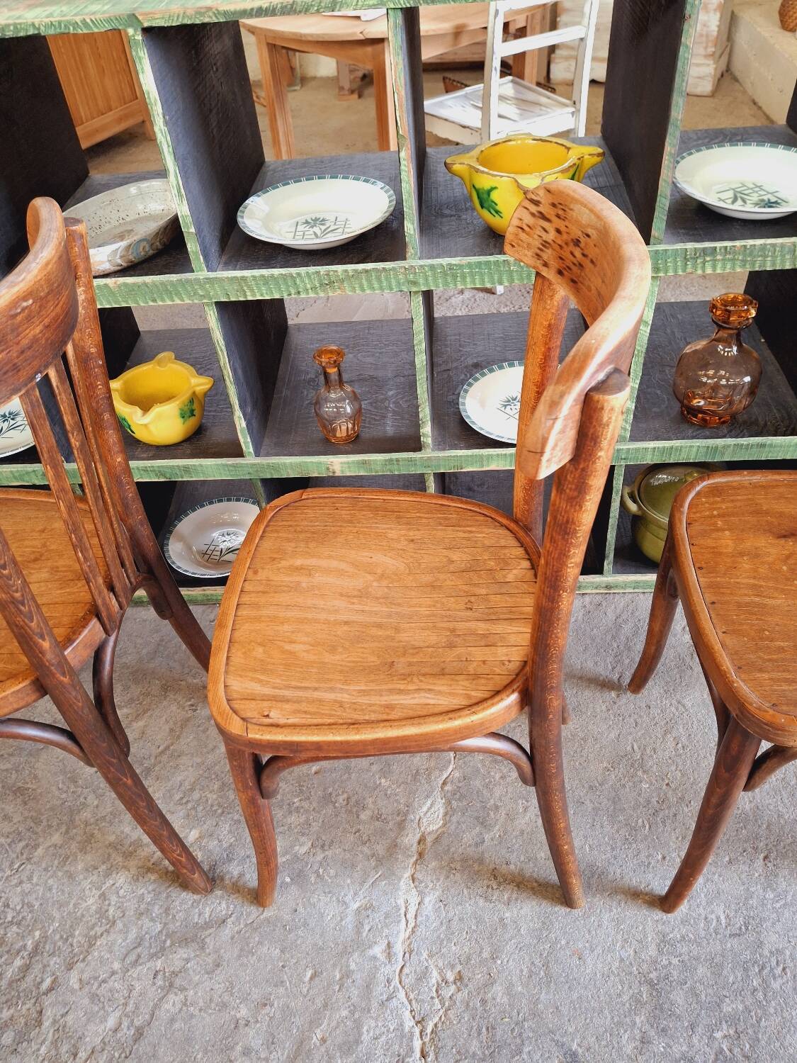 Old bistro chairs