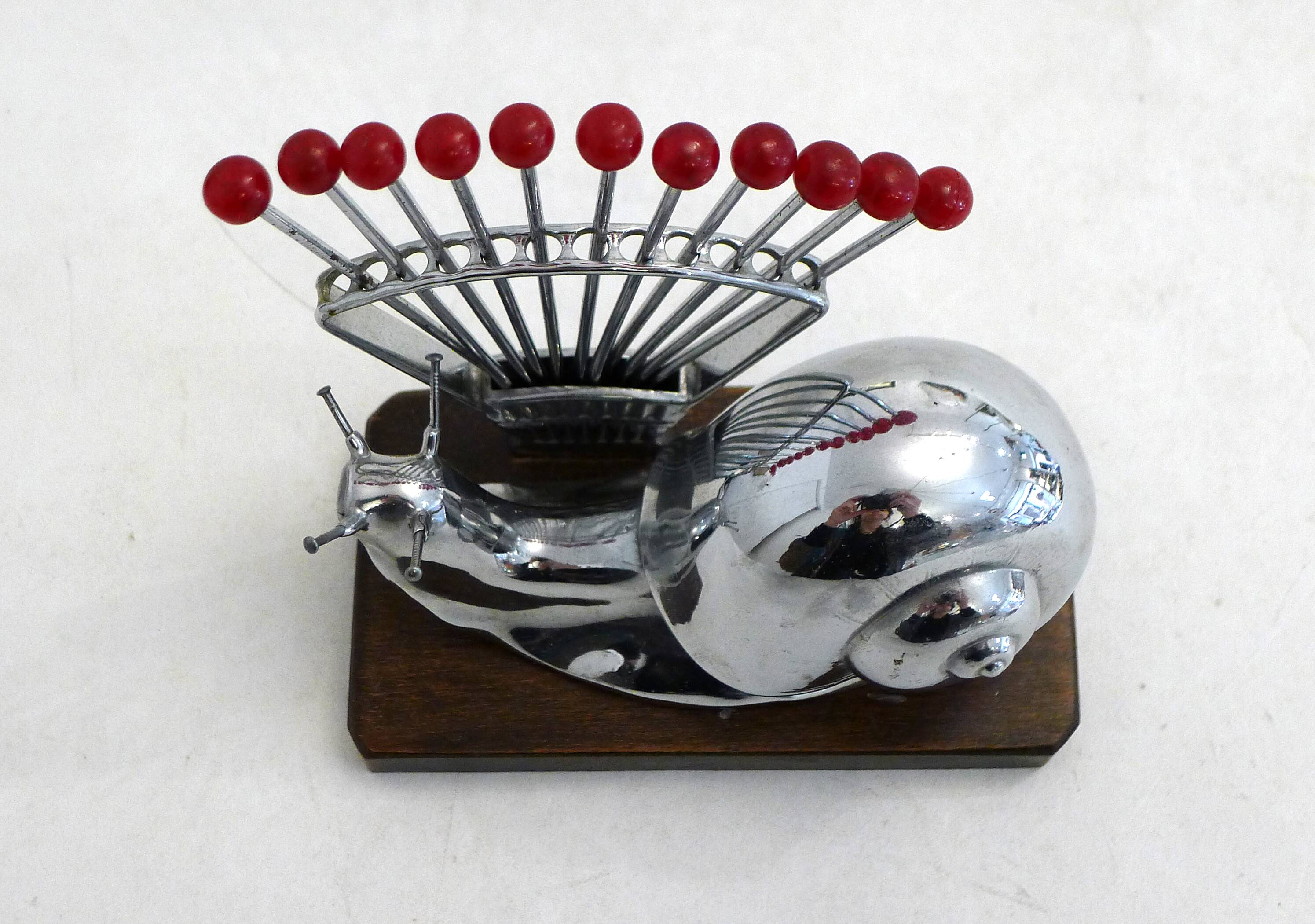 Set of snail forks / Art Deco aperitif 1930s