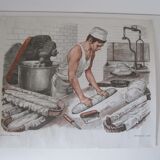 1969 school poster, the trades, the baker