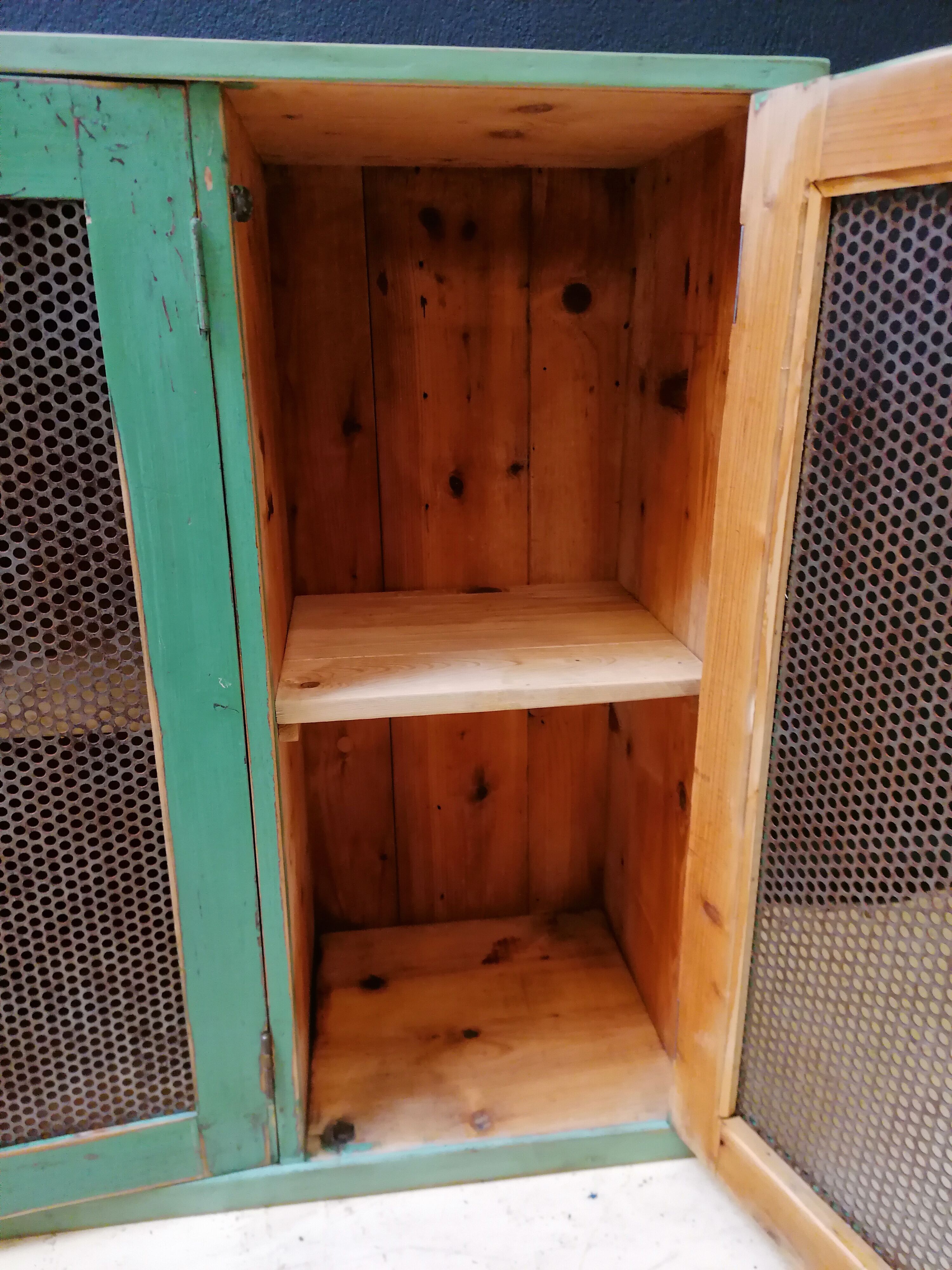 Garde manger en bois années 60
