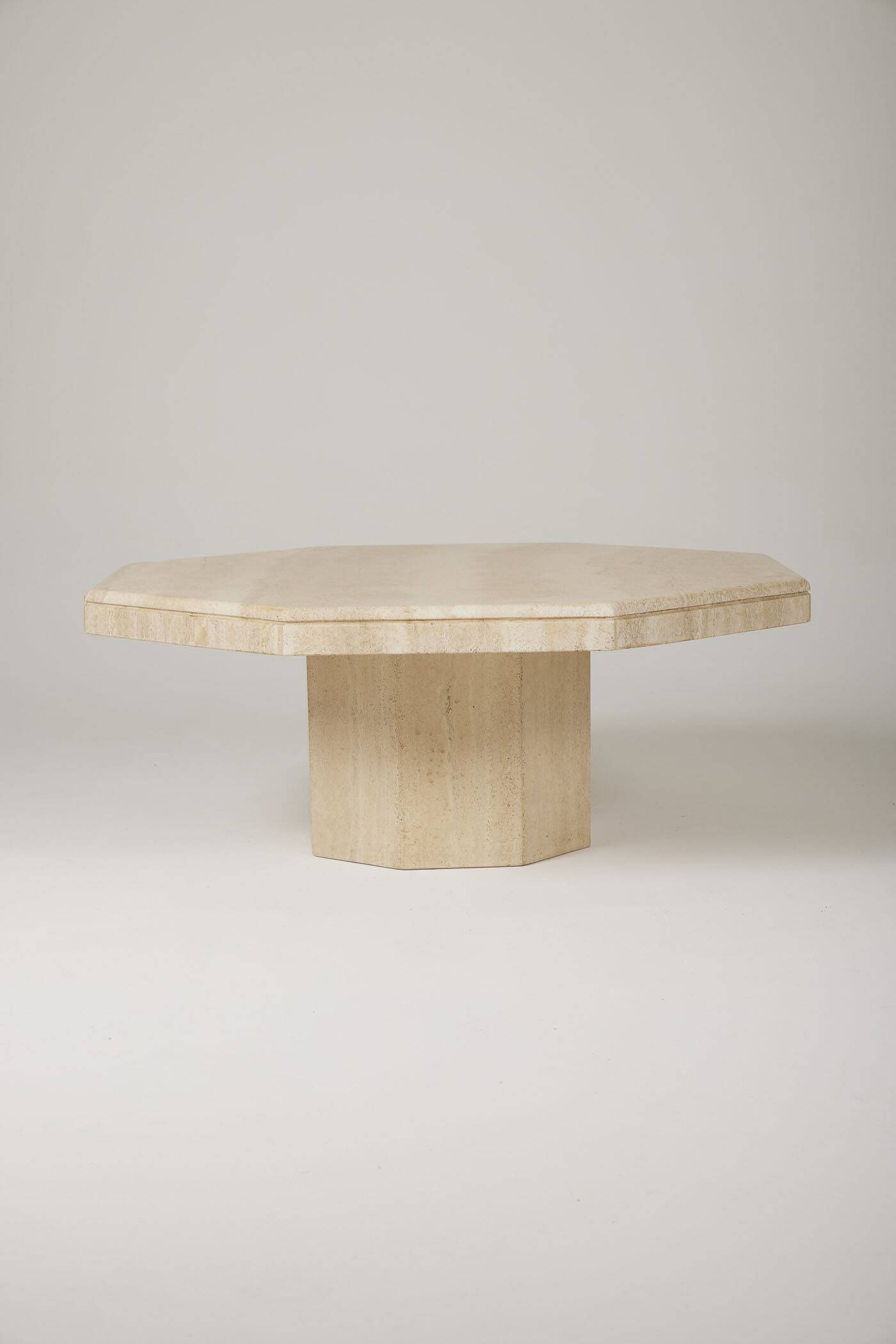 Travertine coffee table
