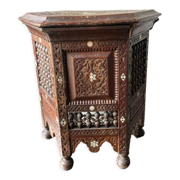 Antique Ottoman Turkish octagonal table