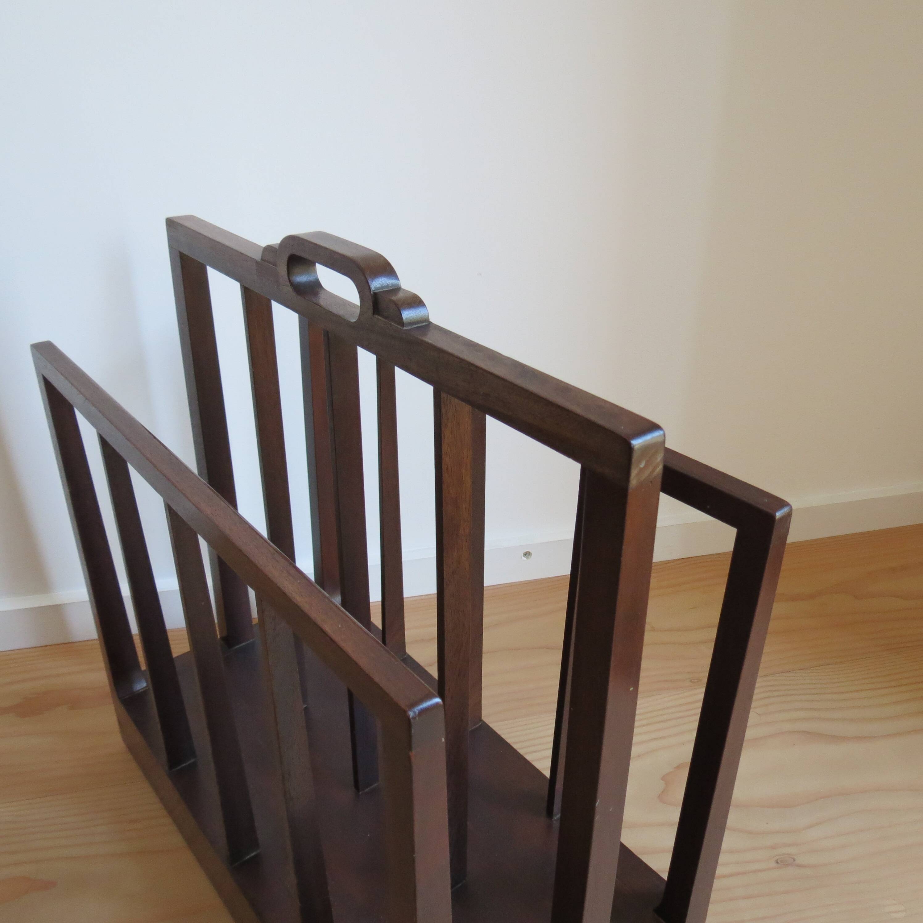 1930s Afrormosia Modernist Magazine Rack