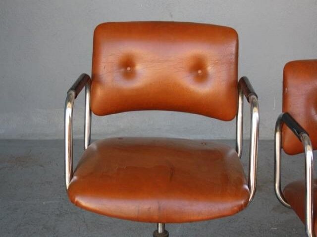 pair of armchairs vintage 1970 Tubulars