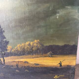 Landscape, oil on canvas, signed A. Santenas