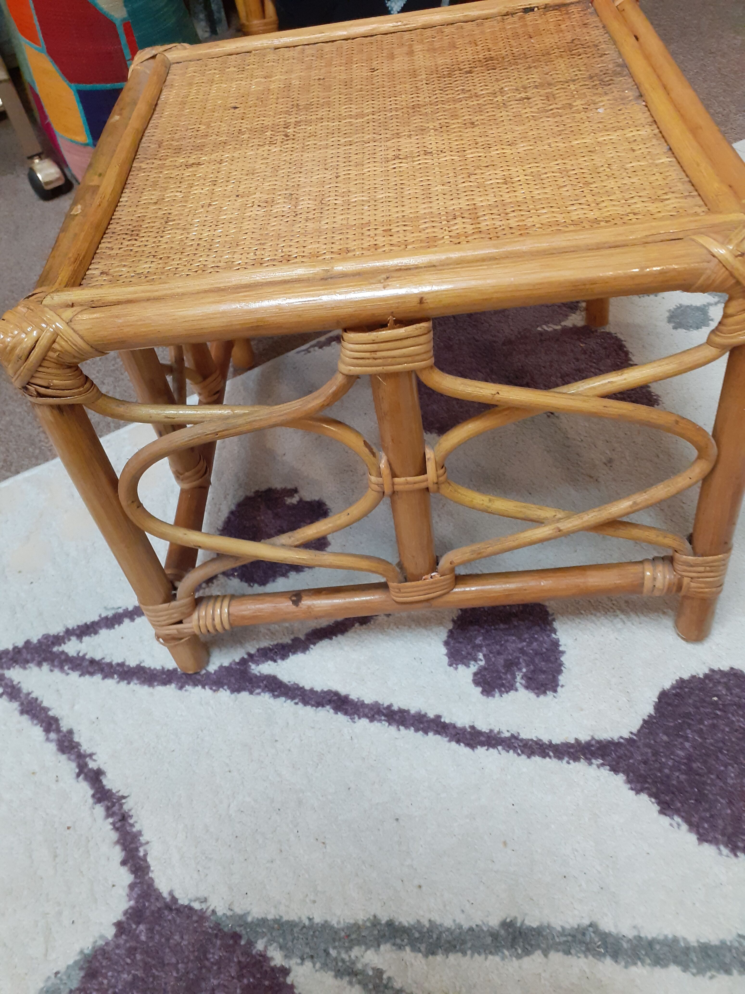 Rattan coffee table
