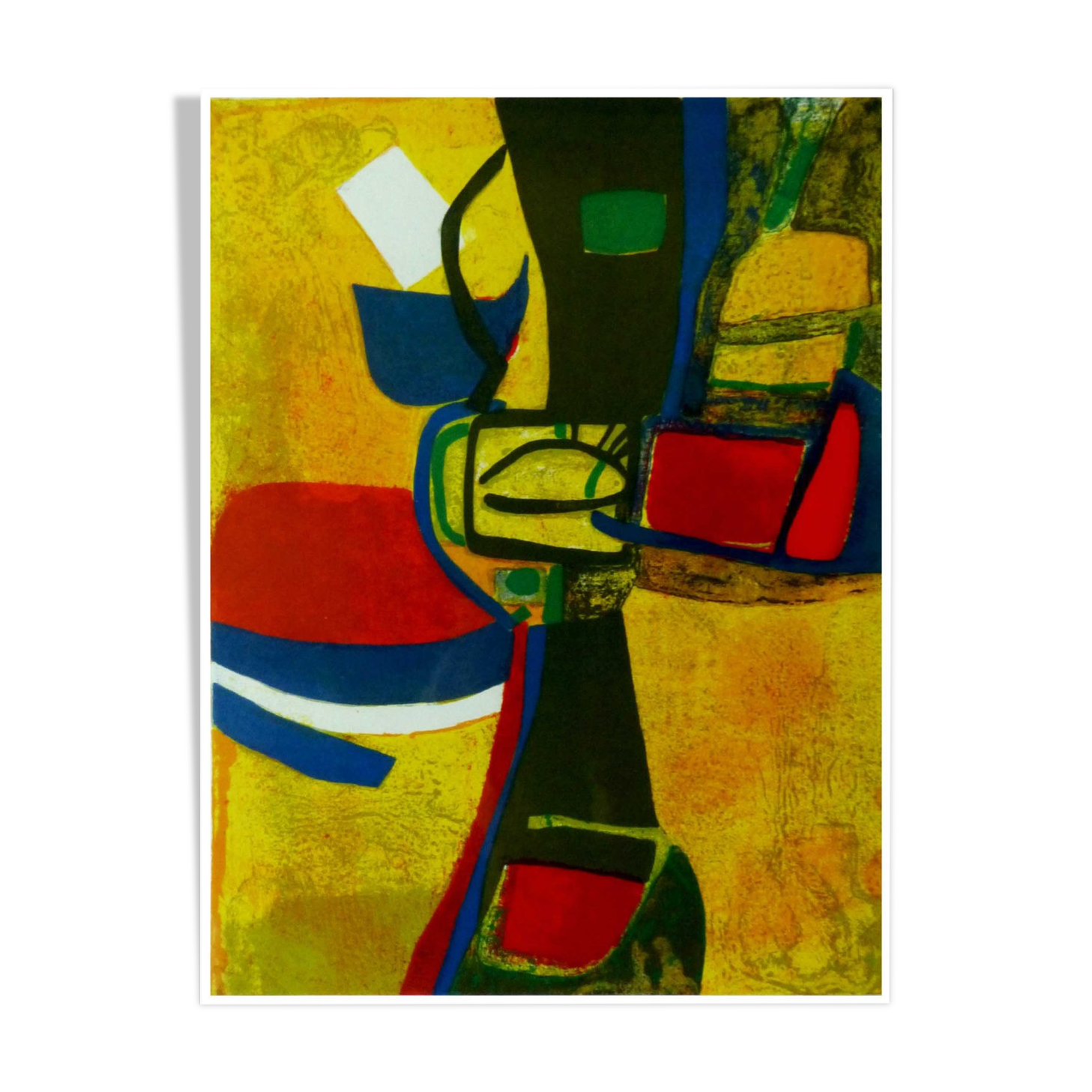 Original lithograph Estève Corne à licou 1968