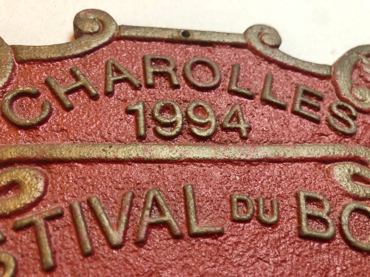 Plaque Competition Agricole Charolles Prix d'Honneur