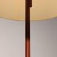 Temde teak and metal floor lamp with a new custom lampshade – 1960s elegance