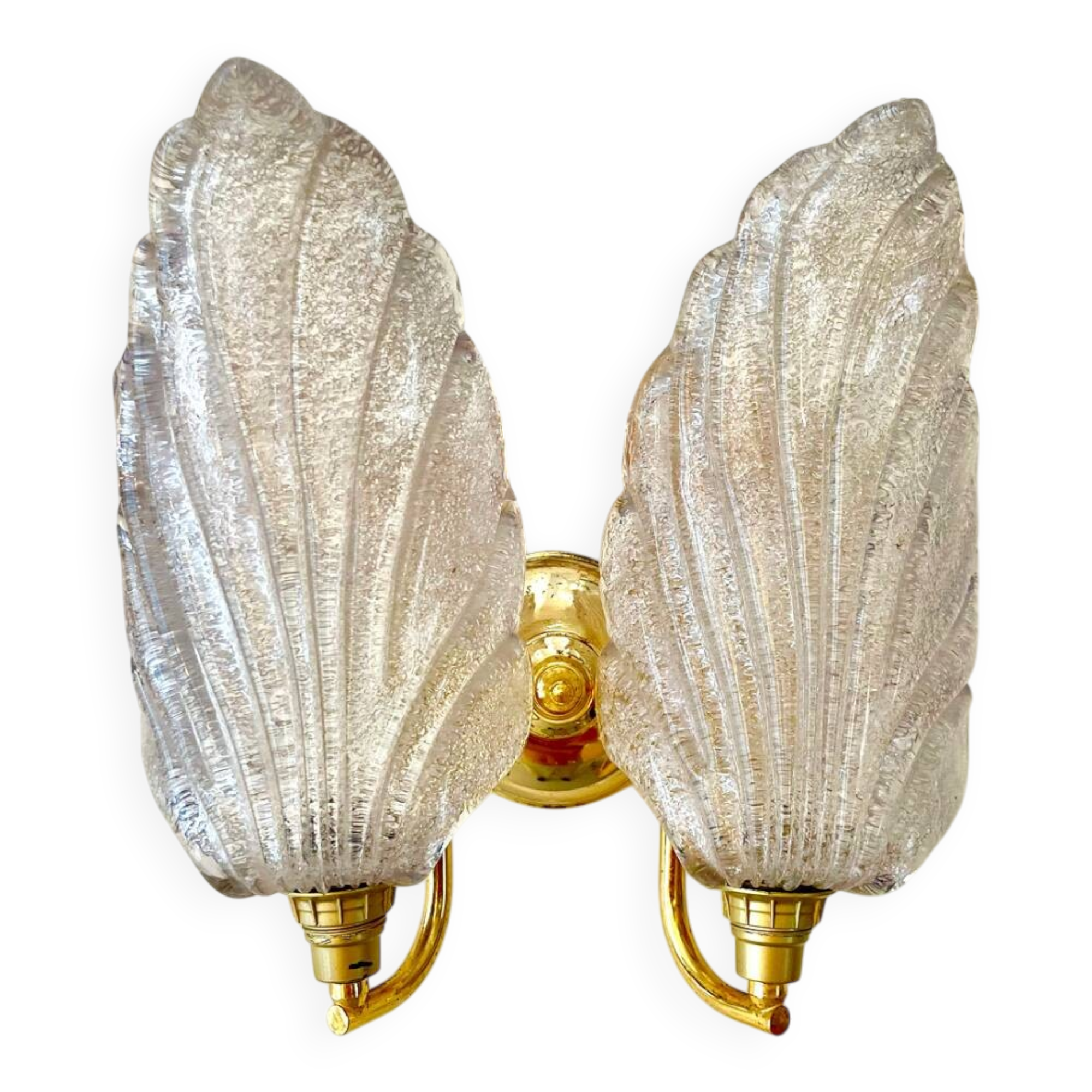 Carl Fagerlund by Orrifors double wall lamp, 1980s