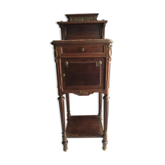 Louis XVI style bedside table in walnut