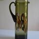 Modernist blown glass pitcher with geometric decoration 1970