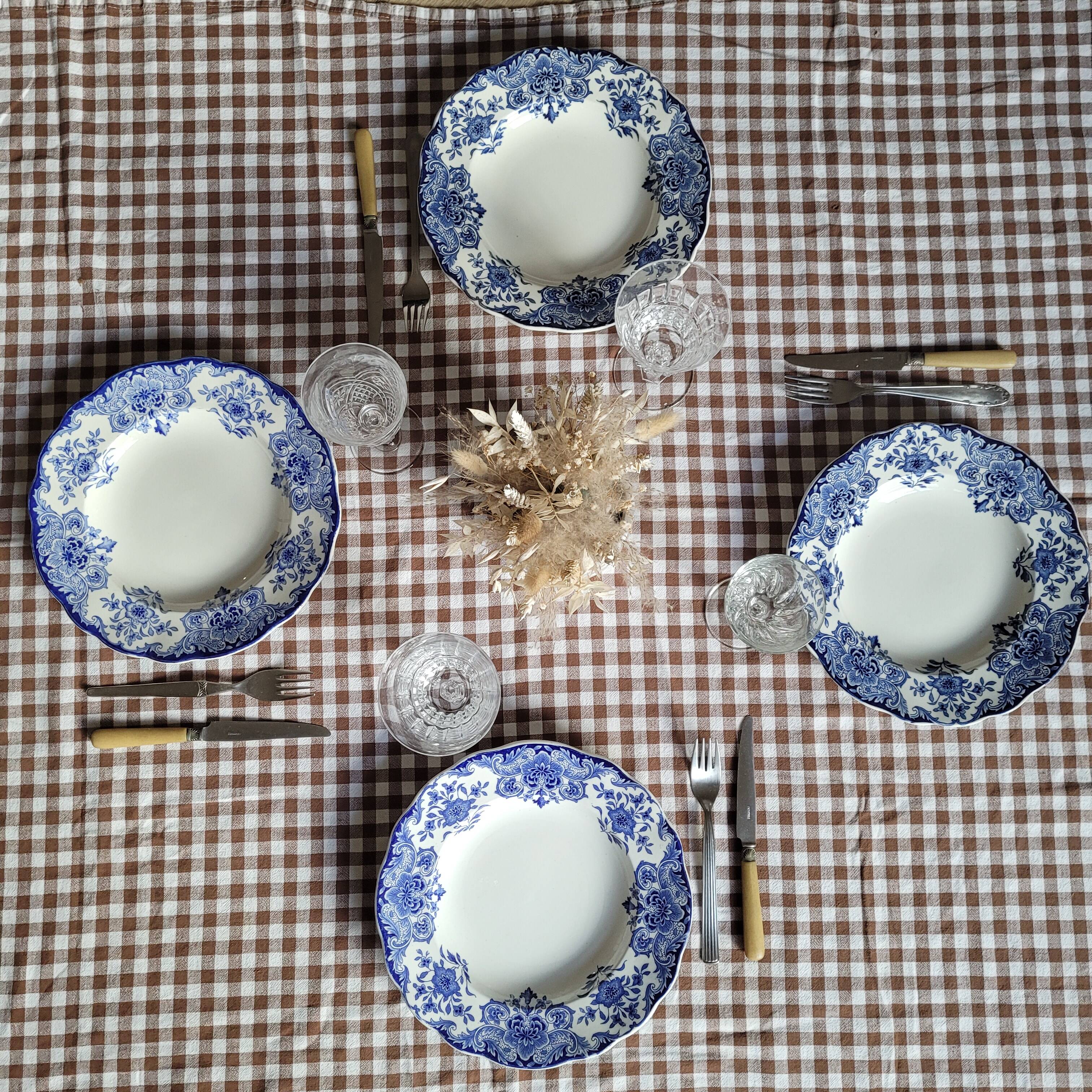 La Redoute x Selency set of 4 Dordrecht hollow plates