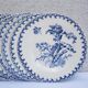 Ensemble de 8 assiettes à dessert Gien modèle Chardons