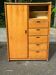 Scandinavian solid wood wardrobe chest from the 1980s.