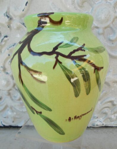 Vase signed Raymond ceramic Saint Jean du Désert