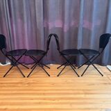 Set of four Sebastian chairs designed by Niels Gammelgaard, Ikea, Sweden, 1