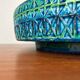 Large Mid-Century Modern Rimini Blu Pottery Bowl by Aldo Londi for Bitossi, Italy, 1960s