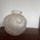 Round vase decorated with tulips