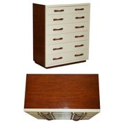 Commode Ralph Lauren Modern Hollywood cuir et bois
