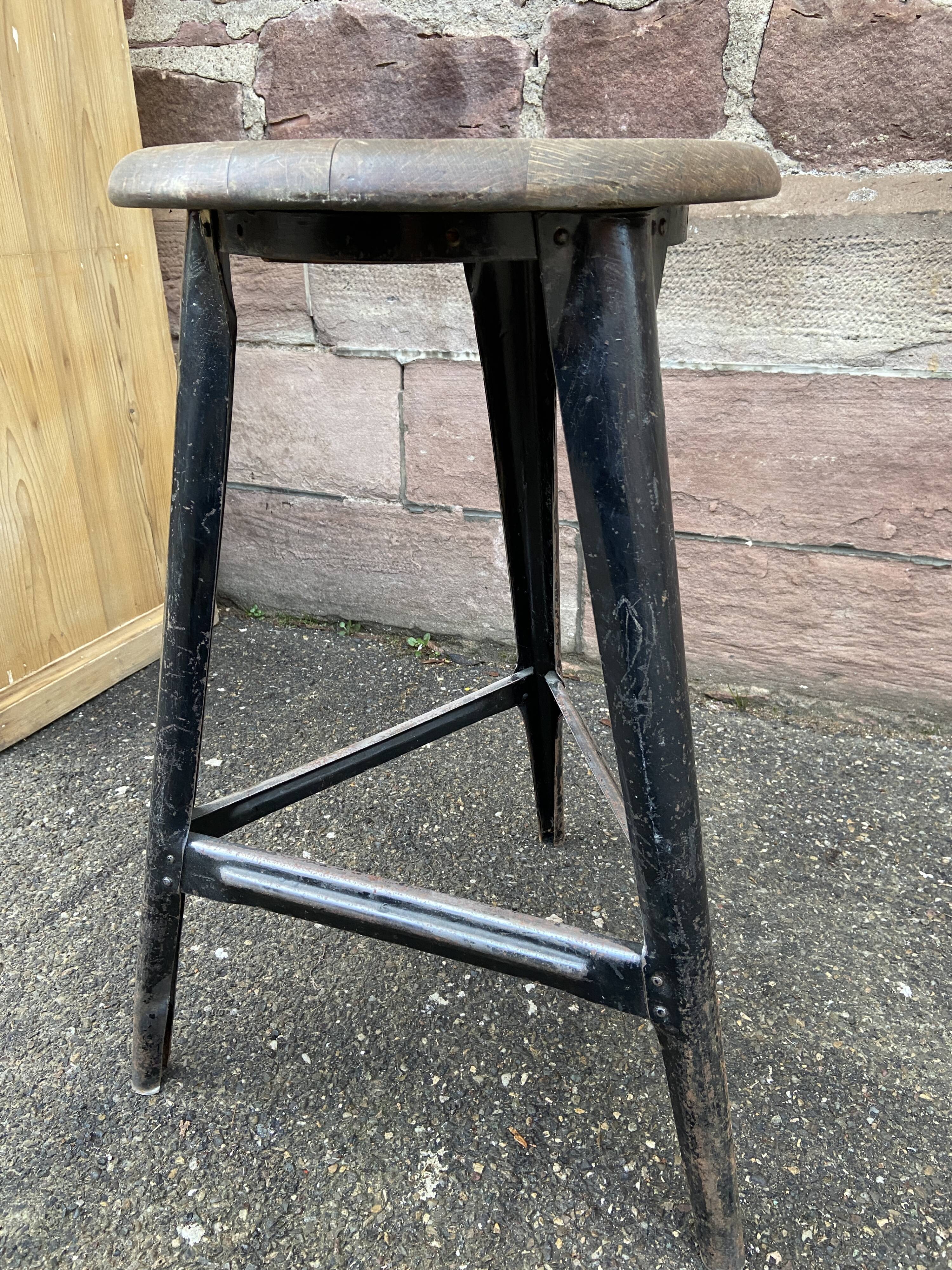 Vintage industrial stool