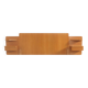 Headboard with teak bedside tables, France, 1960s