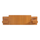 Headboard with teak bedside tables, France, 1960s