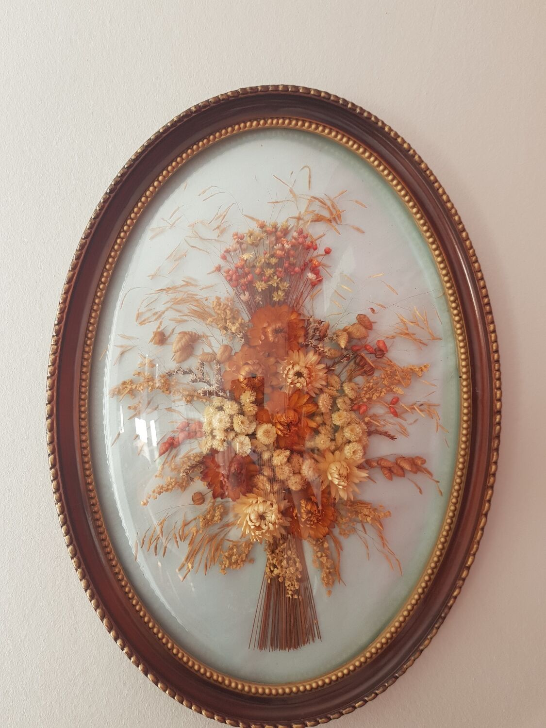 Large frame dried flowers